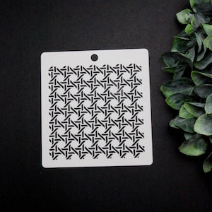 Wicker Rattan A Stencil for Clay