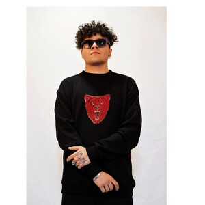Streetwear  &quot;Discover Mystical Creatures: Sweatshirt Featuring Enchanting Back Design with Mythical Animals&quot;