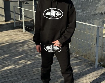 Streetwear Men's Tracksuit, Alcatraz Print Tracksuit, Y2K Streetwear Men's Tracksuit, Alcatraz Print Tracksuit, Y2K