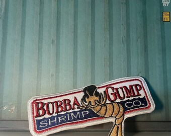 Forrest Gump Patch, Shrimp Cap, bestickter Aufnäher, Bubba Gump, Stickerei, Geschenk,Gump Fan, Embroidery, Embroidered Patch