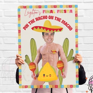 Póster imprimible del juego personalizado para despedida de soltera de The Final Fiesta / Juegos divertidos de Tequila Bach / Despedida de soltera en México / Despedida de soltera Cino de Mayo