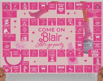 Editable Fashion Doll Bachelorette Drinking Game | Pink Doll Theme Bach fun Games | Iconic doll hen do | Disco Pink Doll Bridal Shower