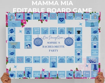 Editierbares Mamma Mia Bachelorette Trinkspiel |Dancing Queen Bridal Shower | Last Disco Bach Theme | Mamma Mia Hen Do Party