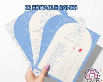 Last Toast on the Coast Bachelorette Editable Party Games  |Coastal bachelorette Weekend | Coastal Grandma Bridal Games |Seaside hens party