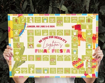 The Final Fiesta Bachelorette Editable Drinking Game | Tequila Bach fun Games |Mexico Hen Party | Cino de Mayo Bachelorette Party