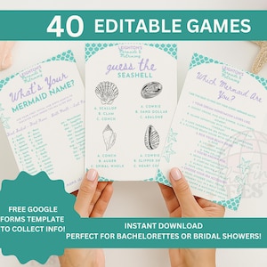 Mermaids And Matrimony Bachelorette Party Games | Margs and Mermaid Party | Trading Tails for Veils | Last Splash Bach Party