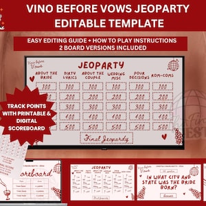 Juego de trivia de despedida de soltera Vino antes de los votos / Napa Valley Bach / El mismo pinot para siempre / La última despedida de soltera con syrah / Solo quiero tomar vino