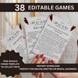 Giochi per addio al nubilato Mob Wife / Estetica Mob Wife / Addio al nubilato Old Money / Addio al nubilato Vintage / Festa Mob Wife / Addio al nubilato Glamour