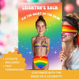 Lesbian Bachelorette Party Game | Lesbihen Game  | Queer hen's| Gaylorette Party Game | Two brides are better than one | Pride bachelorette