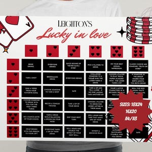 Gioco da bere modificabile per l'addio al nubilato a Las Vegas/Giochi per feste di addio al nubilato Lucky in Love/Las Vegas prima del weekend degli inchini/Addio al nubilato al casinò