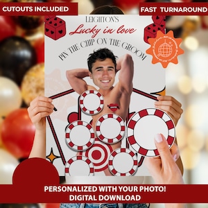 Jeu personnalisé imprimable Bachelorette Las Vegas | Chanceux en amour Bach | Vegas avant les arcs |Casino Hen Do| Se sentir chanceux | Épinglez le