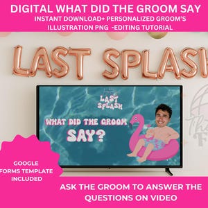Last Splash Bachelorette What did the groom say game  | Pool Party Hens Party | Beach Bachelorette Drinking Games | Bride's Last splash