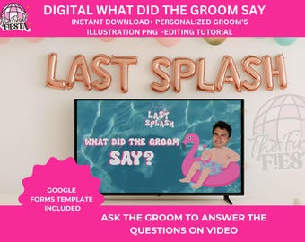 Last Splash Bachelorette What did the groom say game  | Pool Party Hens Party | Beach Bachelorette Drinking Games | Bride's Last splash