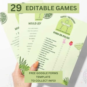 Margs and Matrimony Bachelorette Editable Game Bundle  | Margaritas and Matrimony Bridal Shower | Tequila Hens Party| Bach Weekend Games |