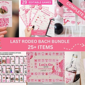 Last Rodeo Bachelorette Party Bundle |Nashville Bachelorette Party | Disco Cowgirl Hen party Games | Nash bash Girls Weekend Trip