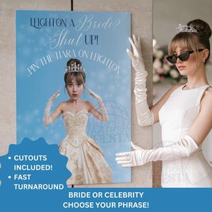 Moi, une mariée, taisez-vous Jeu personnalisé Bachelorette | Enterrement de vie de jeune fille | EVJF sur le thème de la princesse |  Soirée pyjama entre célibataires