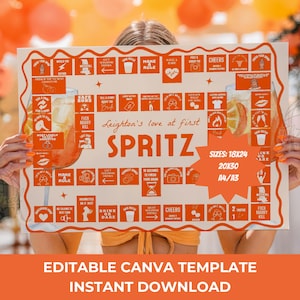 Amore al primo Spritz Gioco da tavolo per addio al nubilato / Le ragazze vogliono solo avere il sole Giochi per addio al nubilato / Sentirsi spritzy per le galline / La sposa ha bisogno di uno Spritz Bach