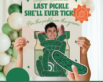 Same Pickle For life Bachelorette Party Game  | Last pickle She'll Ever Tickle Bach Party | Pickleball Bridal Shower| Pickle theme hen do