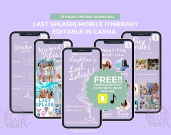 Last Splash Bachelorette mobiel reisplan | Zeemeermin vrijgezellenfeest | Ruilstaarten voor sluiers | Under the Sea-bachelor | Laatste plons vrijgezellenfeest