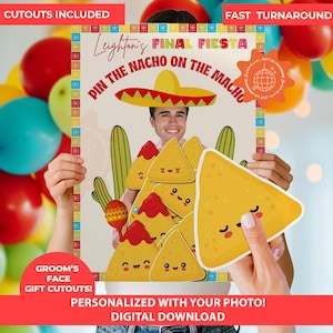 The Final Fiesta Bachelorette Party Personalized Game Printable Poster | Tequila Bach fun Games |Mexico Hen Do | Cino de Mayo Bachelorette