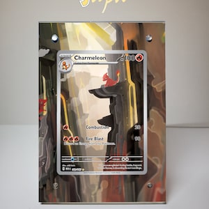 Charmeleon 169/165 - Étui magnétique pour cartes Pokémon avec illustrations étendues avec support