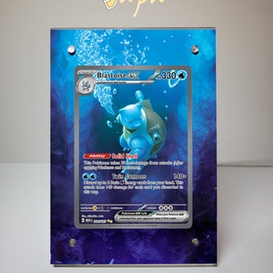 Blastoise 200/165 - Étui magnétique pour cartes Pokémon avec support