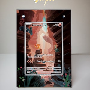 Charmander 168/165 - Étui magnétique pour cartes Pokémon avec support