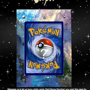 Choisissez vos propres cartes - Étui magnétique personnalisé pour cartes Pokémon régulières ou grandes, illustrations étendues avec support