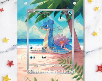 NEW CASE 2.0 - Misty's Lapras 194/182 - Pokémon Destined Rivals - Magnetic Case for your card + Extended Artwork + Magnetic Stand