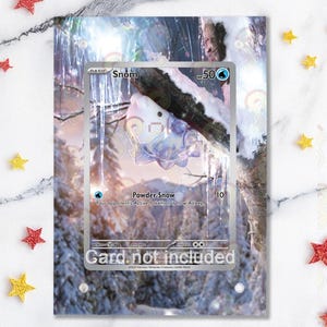 NEUE HÜLLE 2.0 - Snom 168/162 - Pokémon Temporale Kräfte - Magnethülle für deine Karte + Grafisches Motiv + Magnetständer