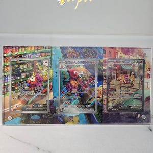 Pokémon Paldea Evolve - Fuecoco 201/193 & Familie - Große Pokémon Karte Expanded Artwork magnetische Tasche mit Standfuß