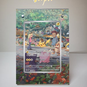 Pikachu 173/165 - Étui magnétique pour cartes Pokémon avec illustrations étendues avec support