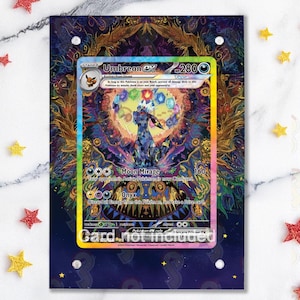 新しいケース 2.0 - ブラッキー EX 161/131 - ポケモン プリズマティック エボリューション - カード用マグネットケース + 拡張アートワーク + マグネットスタンド