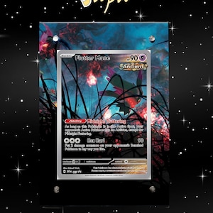 ESTOJOS MAGNÉTICOS - Flutter Mane Promo 097 - Pokémon Temporal Forces - Estojo/Suporte magnético para sua carta + Arte estendida + Suporte