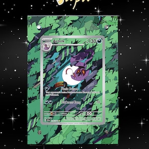 Arbok 176/162 - Pokémon Temporale Kräfte - Magnetische Hülle/Aufsteller für deine Karte + erweitertes Artwork + Aufsteller