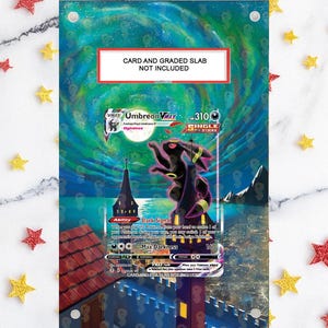NOUVELLE mallette magnétique PSA 2.0 + illustration + support - Umbreon Vmax 215/203 - Pokémon Evolving Skies