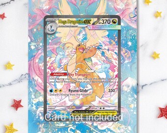 NEW CASE 2.0 - Mega Dragonite 290/217 - Pokémon Ascended Heroes - Magnetic Case for your card + Extended Artwork + Magnetic Stand