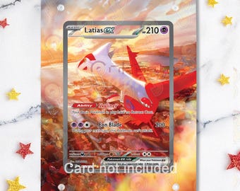 NEW CASE 2.0 - Latias Ex 239/191 - Pokémon Surging Sparks - Magnetic Case for your card + Extended Artwork + Magnetic Stand