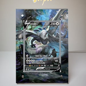 Lugia V 186/195 - Custodia magnetica con supporto per carte Pokémon con illustrazione estesa