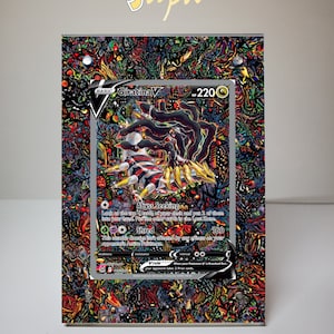 Giratina V 186/196 - Pokémon Karte erweitertes Artwork magnetisches Etui mit Aufsteller