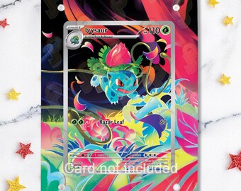 NEW CASE 2.0 - Ivysaur 134/132 - Pokémon Mega Evolution - Magnetic Case for your card + Extended Artwork + Magnetic Stand