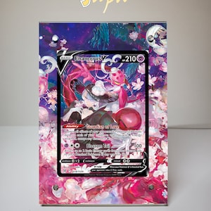 Enamorus V TG18/TG30 - Estuche magnético con soporte y ilustraciones ampliadas de cartas Pokémon