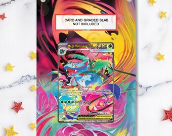 NEW Graded Card Magnetic Case 2.0 + Artwork + Stand - Venusaur 177/132 - Pokémon Mega Evolutions