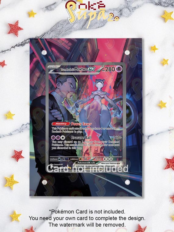 NEW CASE 2.0 - Mewtwo Ex 231/182 - Pokmon Destined Rivals - Magnetic Case  for Your Card + Extended Artwork + Magnetic Stand - Etsy