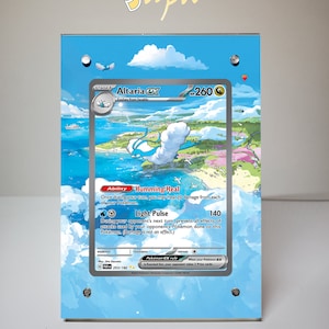 Altaria EX 253 / 182 Pokémon Karte erweitertes Artwork magnetisches Etui mit Aufsteller