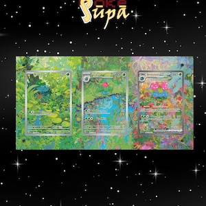 ポケモン 151 草セット - 大型ポケモンカード拡張アートワークマグネットケース、スタンド付き