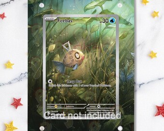 NEW CASE 2.0 - Feebas 198/191- Pokémon Surging Sparks - Magnetic Case for your card + Extended Artwork + Magnetic Stand