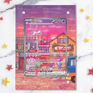 NOVO ESTOJO 2.0 - Mew Ex Promo 053 - Pokémon 151 - Estojo Magnético para seu card + Arte Estendida + Suporte Magnético