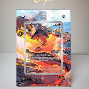 Magby 186/182 - Étui magnétique pour cartes Pokémon avec illustrations étendues avec support