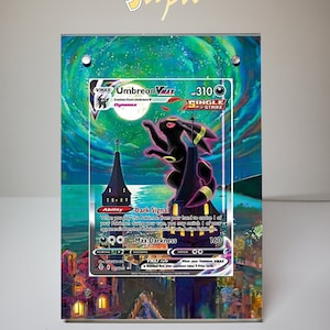 Umbreon Vmax 215/203 - Étui magnétique pour cartes Pokémon avec support